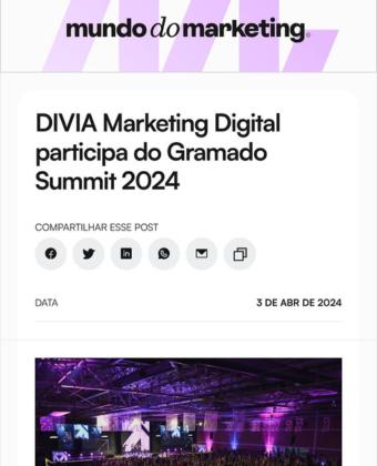 DIVIA Marketing Digital participa do Gramado Summit 2024