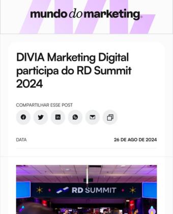 DIVIA Marketing Digital participa do RD Station 2024